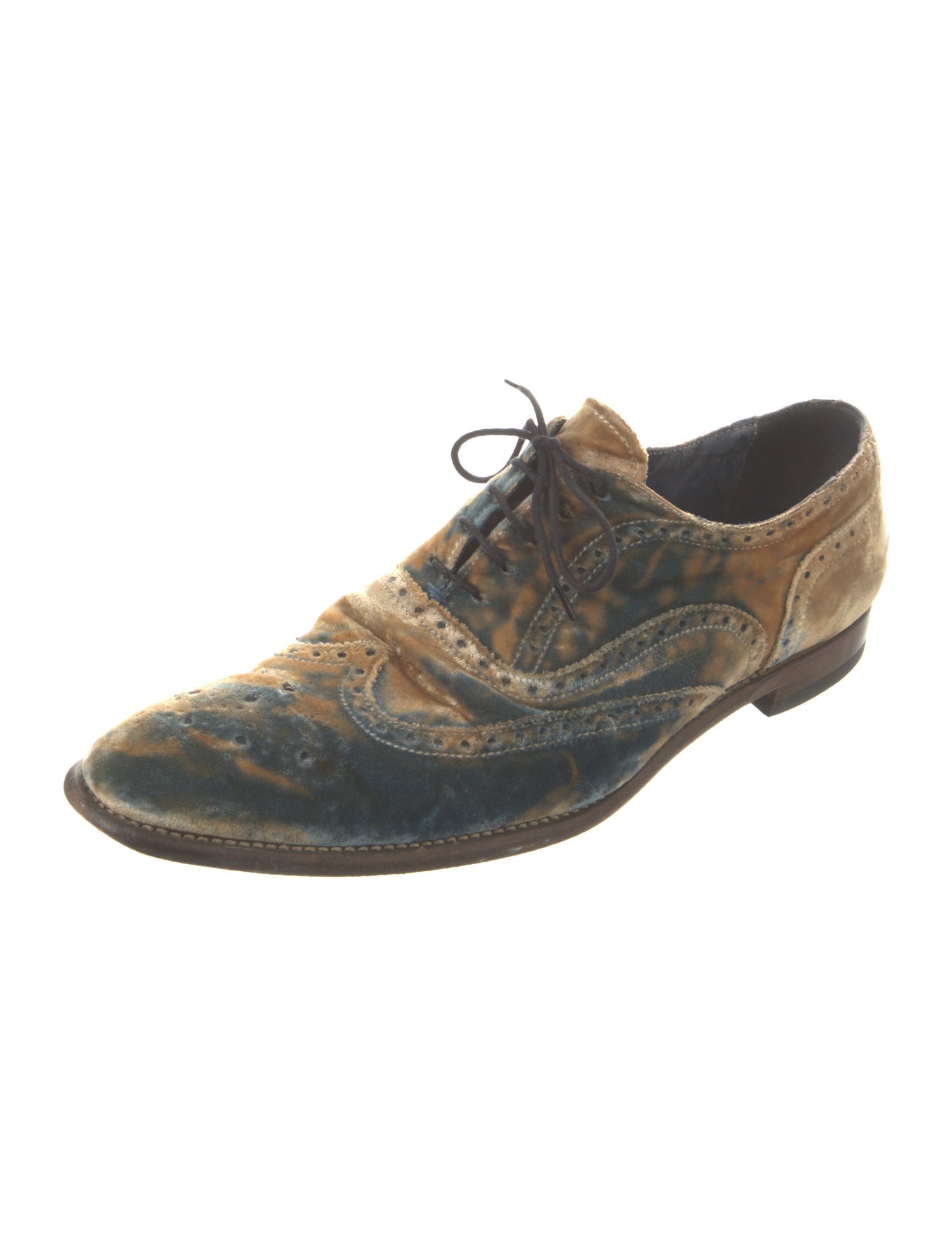 Paul Smith Velvet Printed Brogues