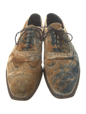 Paul Smith Velvet Printed Brogues