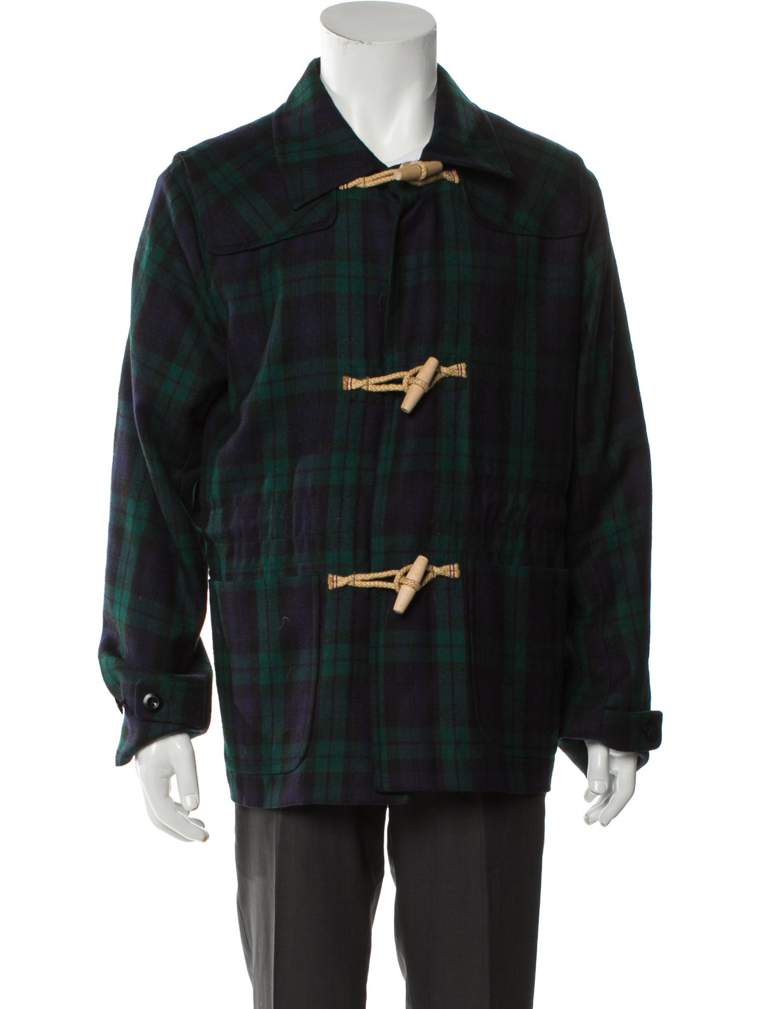 Paul Smith Wool Plaid Print Jacket