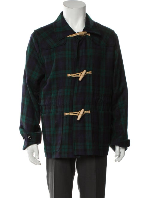 Paul Smith Wool Plaid Print Jacket