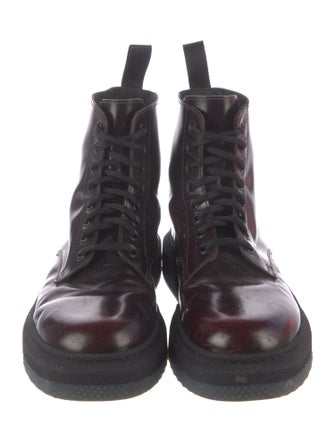 Paul Smith Leather Combat Boots