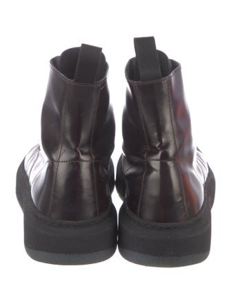 Paul Smith Leather Combat Boots
