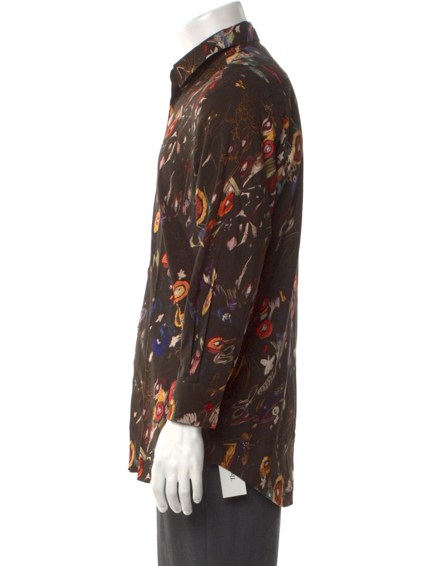 Paul Smith Floral Print Long Sleeve Shirt
