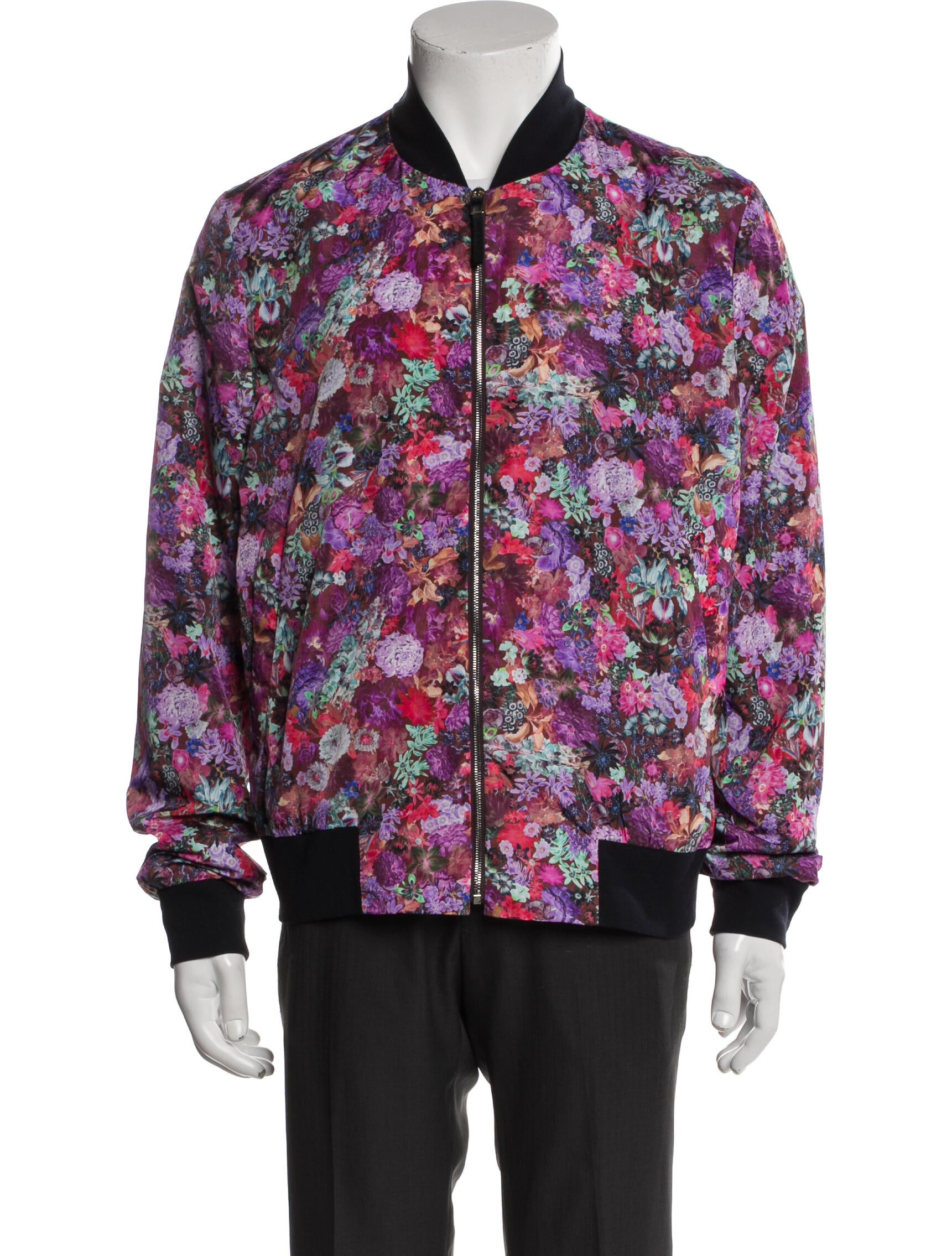 Paul Smith Floral Print Bomber Jacket