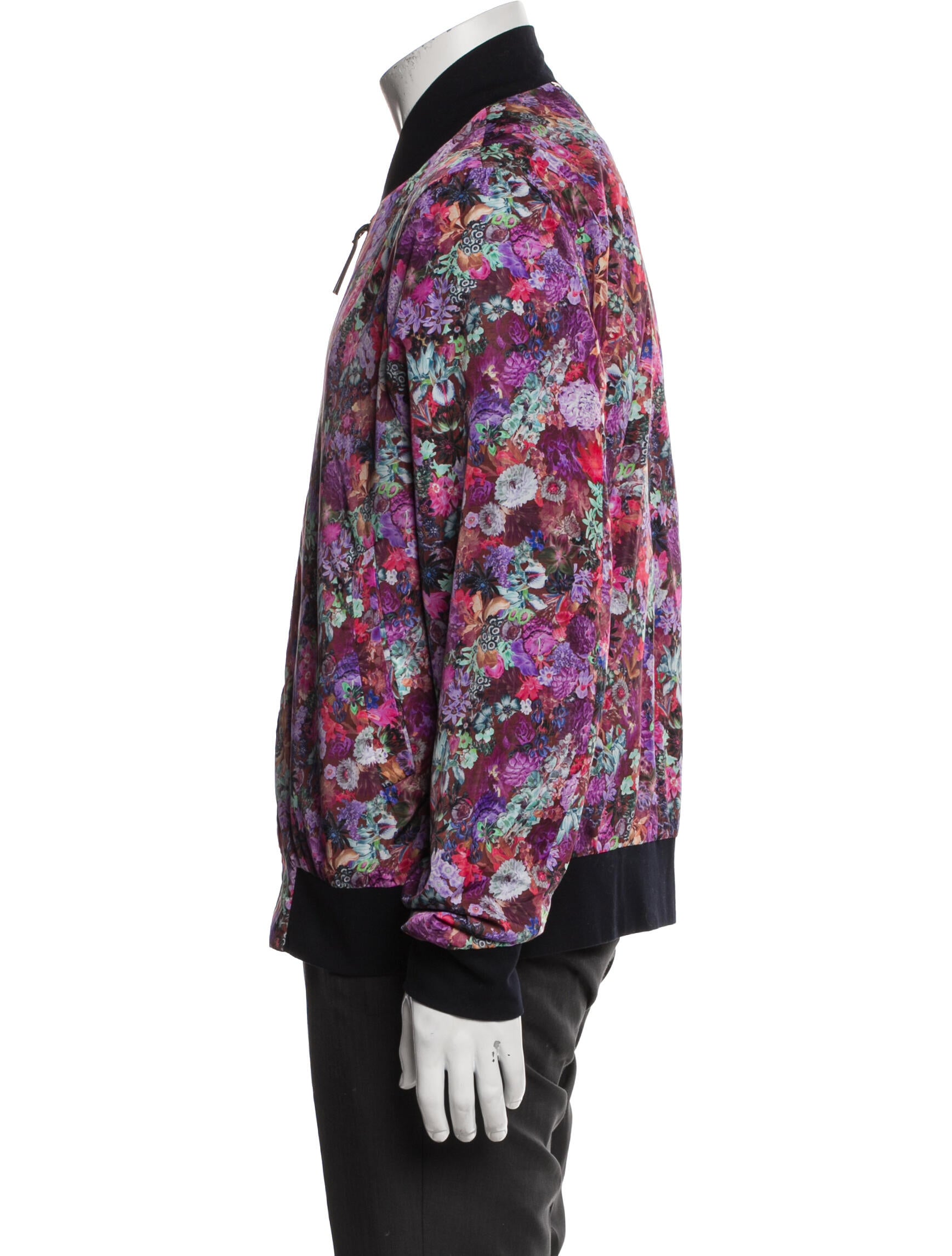 Paul Smith Floral Print Bomber Jacket