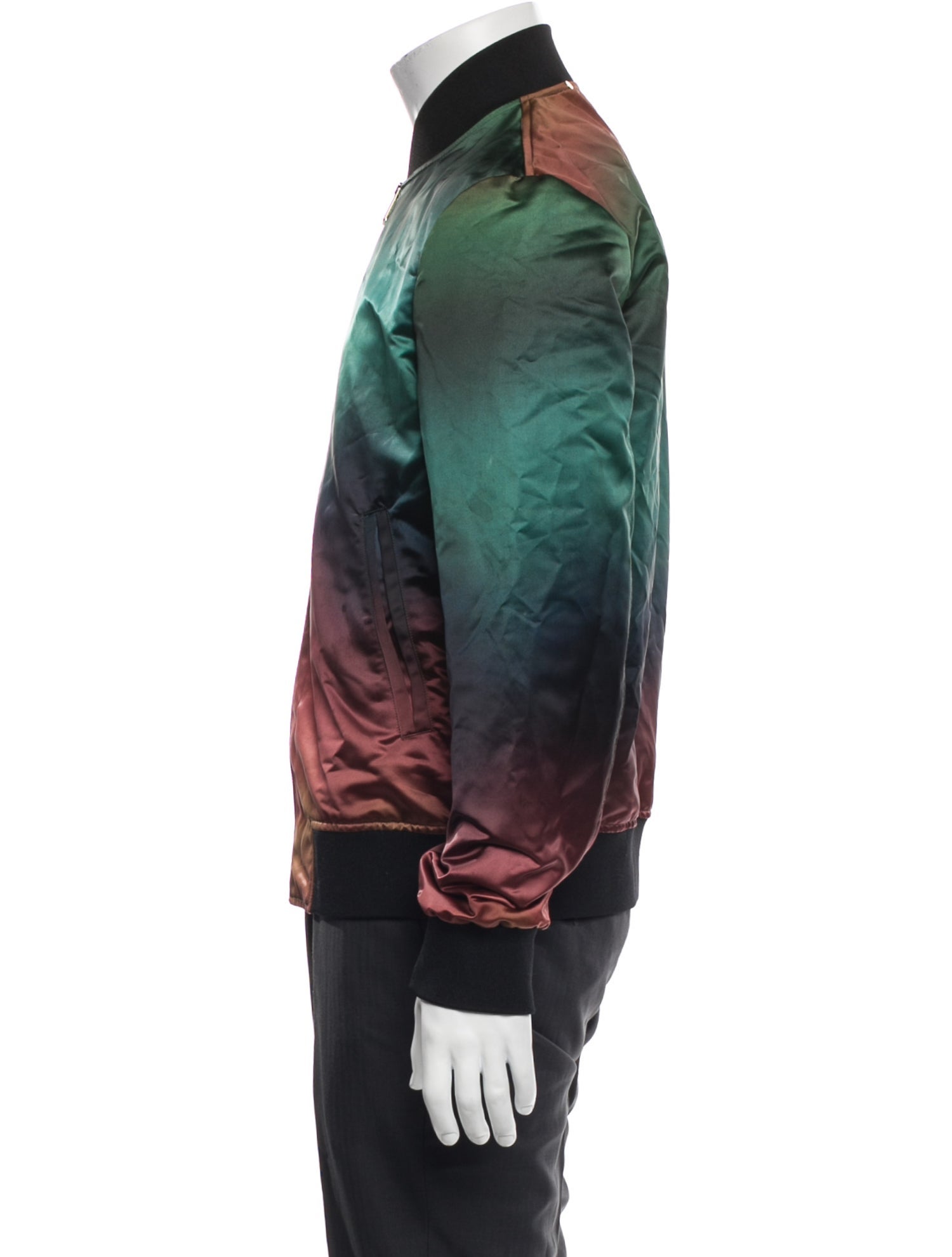 Paul Smith Colorblock Pattern Bomber Jacket