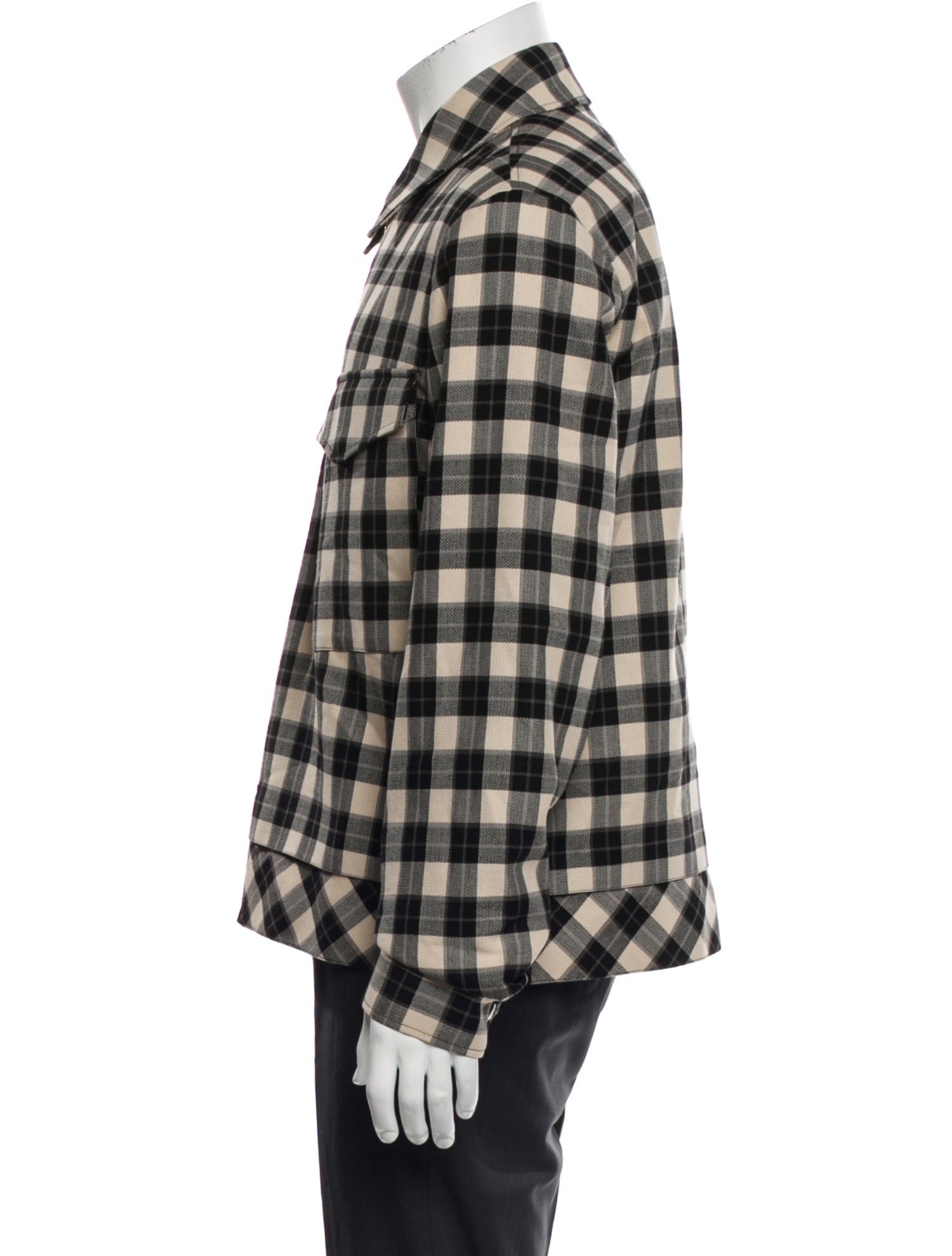 Paul Smith Plaid Print Trucker Jacket