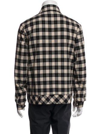 Paul Smith Plaid Print Trucker Jacket