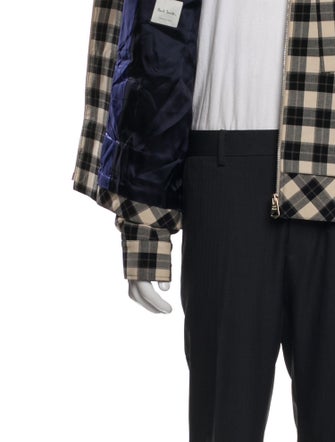 Paul Smith Plaid Print Trucker Jacket