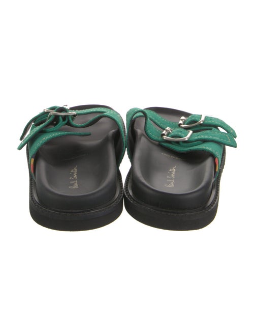 Paul Smith Suede Colorblock Pattern Slides