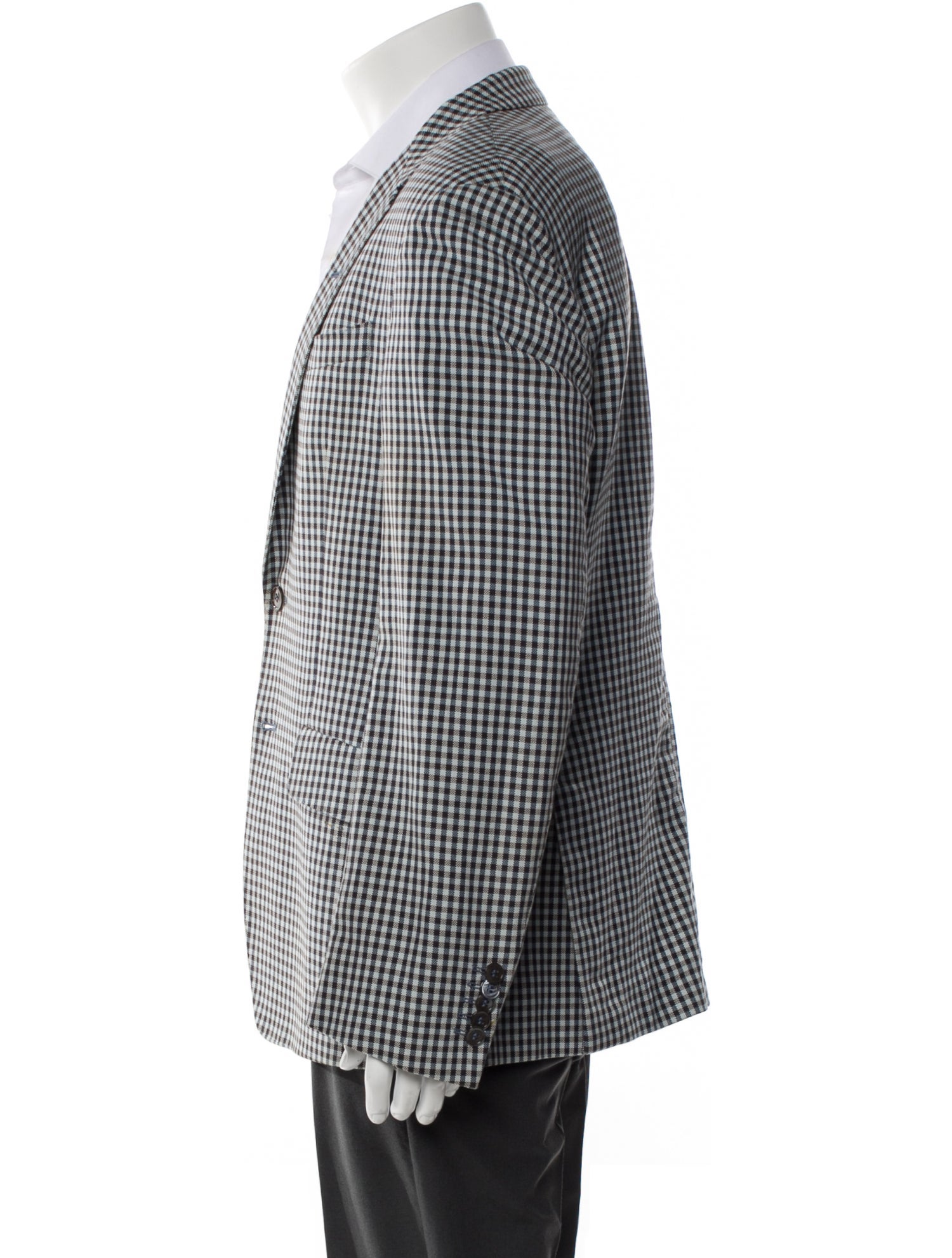 Paul Smith Plaid Print Moto Jacket