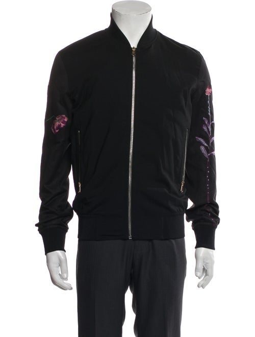 Paul Smith Wool Graphic Print Bomber Jacket