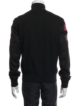 Paul Smith Wool Graphic Print Bomber Jacket