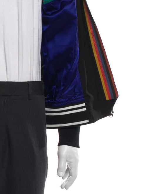 Paul Smith Wool Graphic Print Bomber Jacket