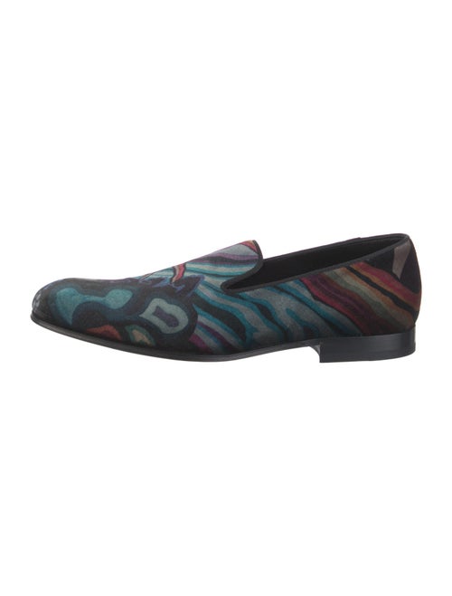 Paul Smith Velvet Printed Loafers