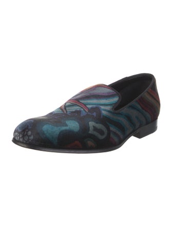 Paul Smith Velvet Printed Loafers