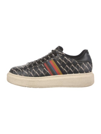 Paul Smith Leather Printed Sneakers