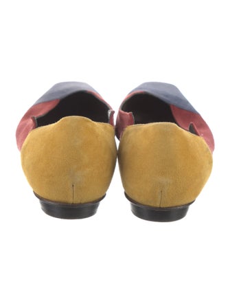 Paul Smith Suede Colorblock Pattern Ballet Flats