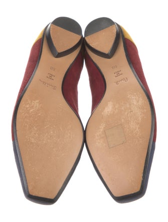 Paul Smith Suede Colorblock Pattern Ballet Flats