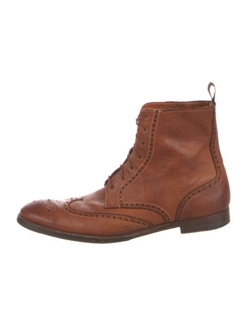 Paul Smith Leather Lace-Up Boots