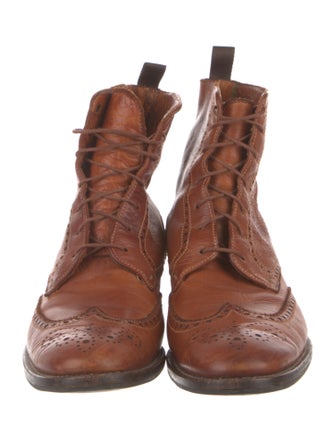 Paul Smith Leather Lace-Up Boots