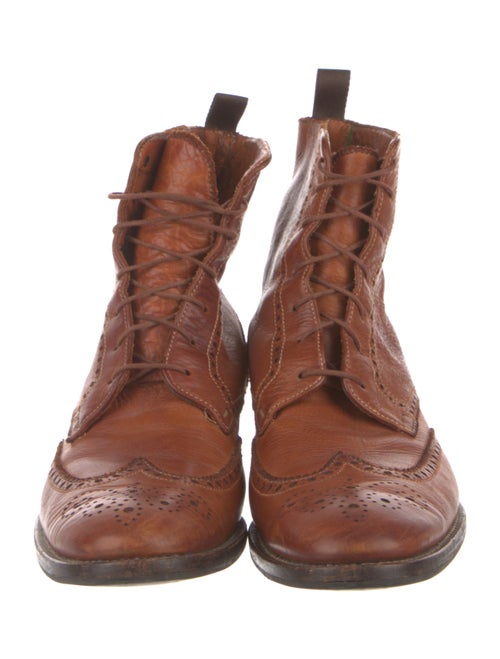 Paul Smith Leather Lace-Up Boots