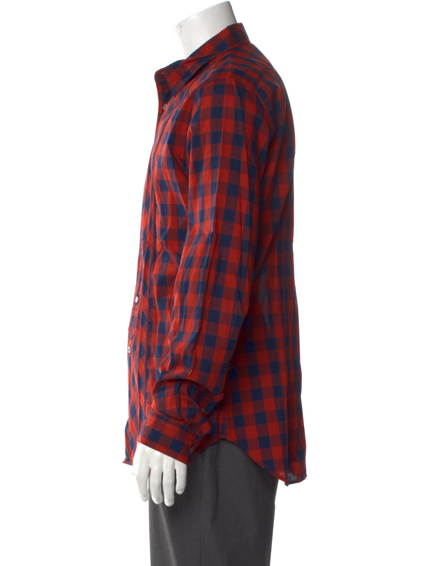 Paul Smith Plaid Print Long Sleeve Dress Shirt