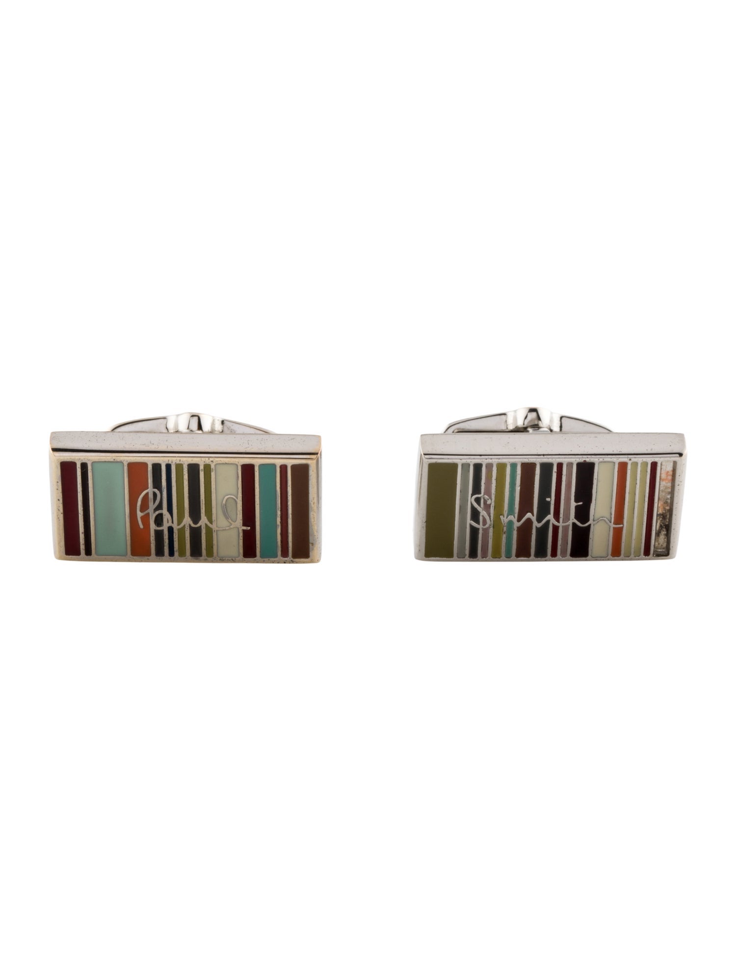 Paul Smith Enamel Multistripe Cufflinks