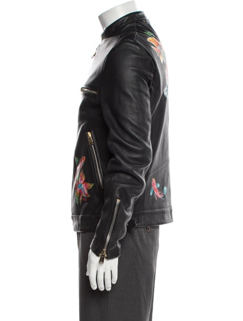 Paul Smith Graphic Print Moto Jacket