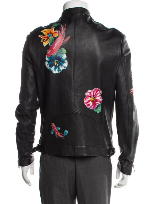Paul Smith Graphic Print Moto Jacket