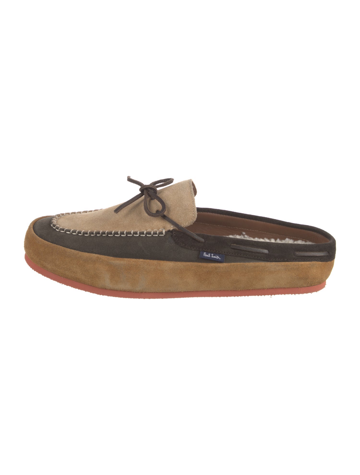 Paul Smith Suede Colorblock Pattern Espadrilles
