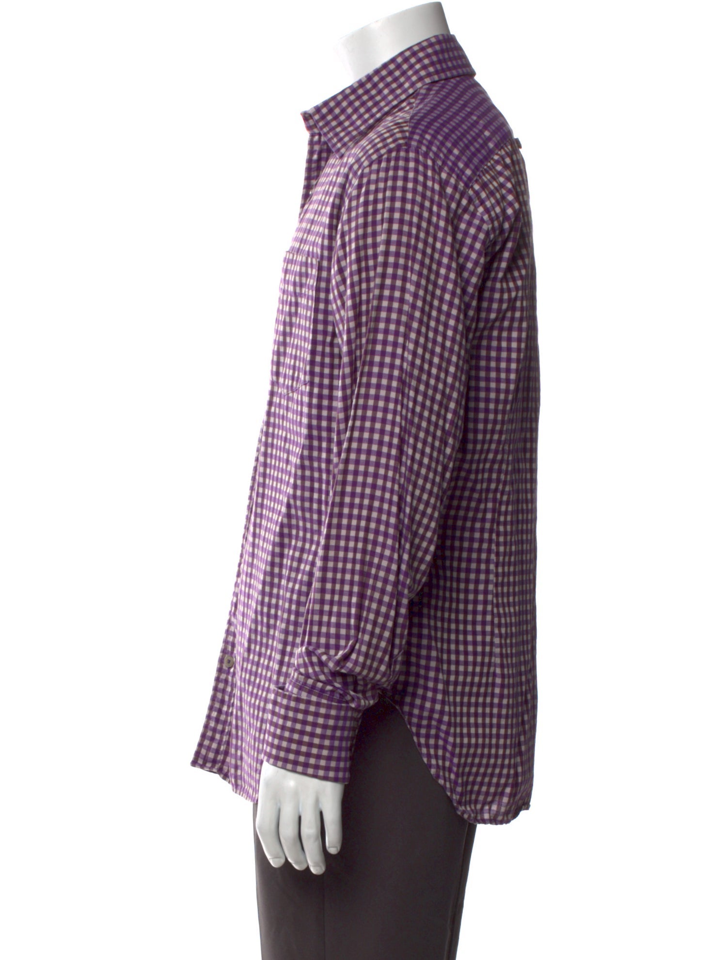 Paul Smith Plaid Print Long Sleeve Dress Shirt