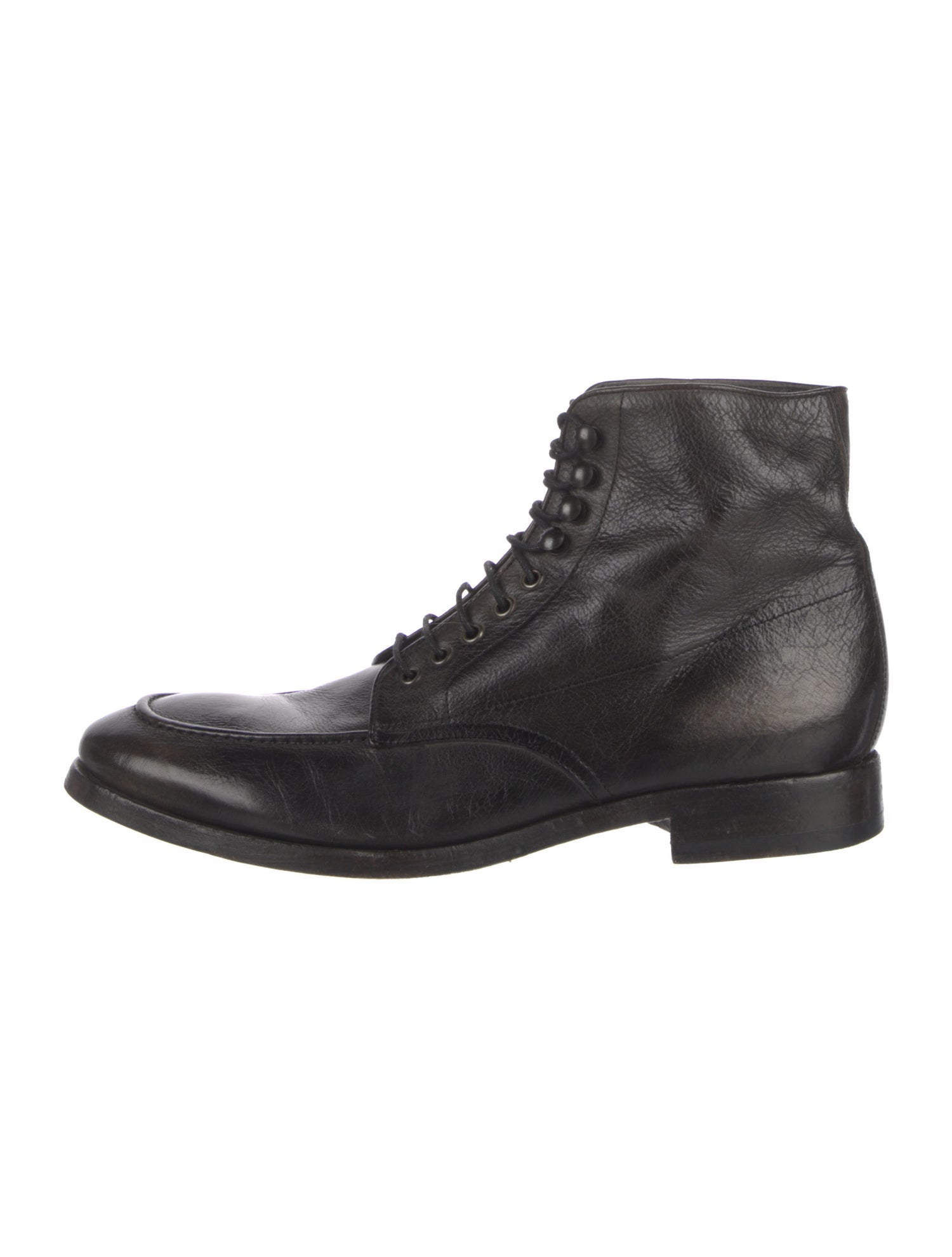 Paul Smith Leather Lace-Up Boots