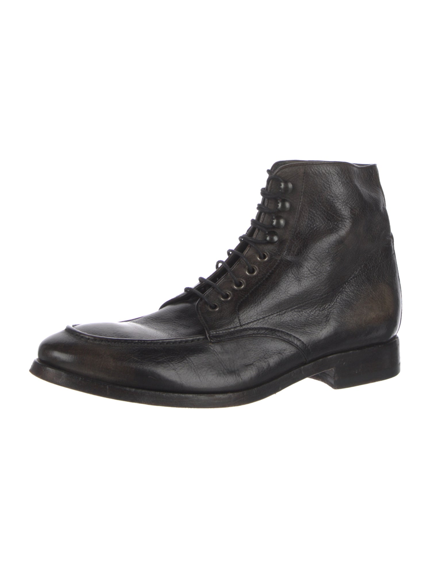 Paul Smith Leather Lace-Up Boots