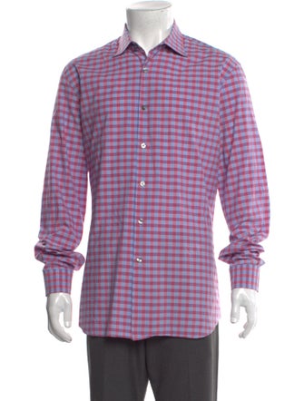Paul Smith Plaid Print Long Sleeve Dress Shirt