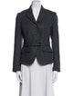 Paul Smith Virgin Wool Houndstooth Print Blazer