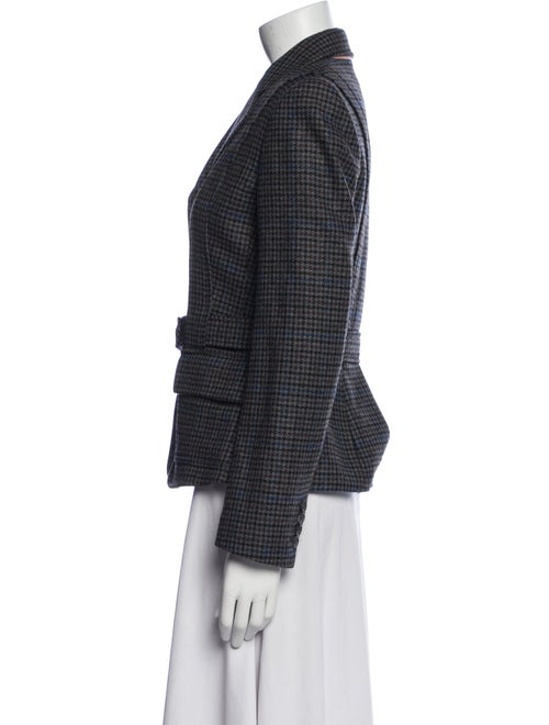 Paul Smith Virgin Wool Houndstooth Print Blazer