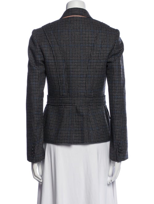 Paul Smith Virgin Wool Houndstooth Print Blazer