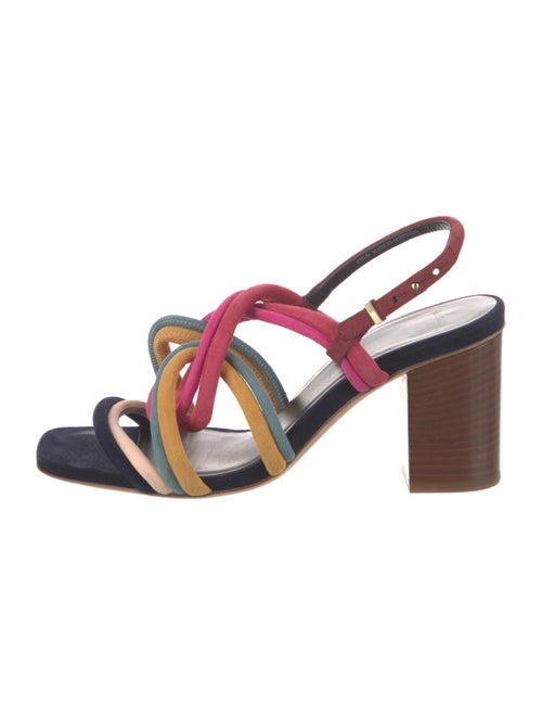 Paul Smith Suede Printed Slingback Sandals