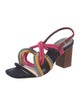 Paul Smith Suede Printed Slingback Sandals