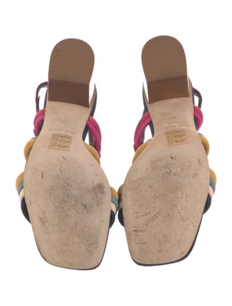 Paul Smith Suede Printed Slingback Sandals
