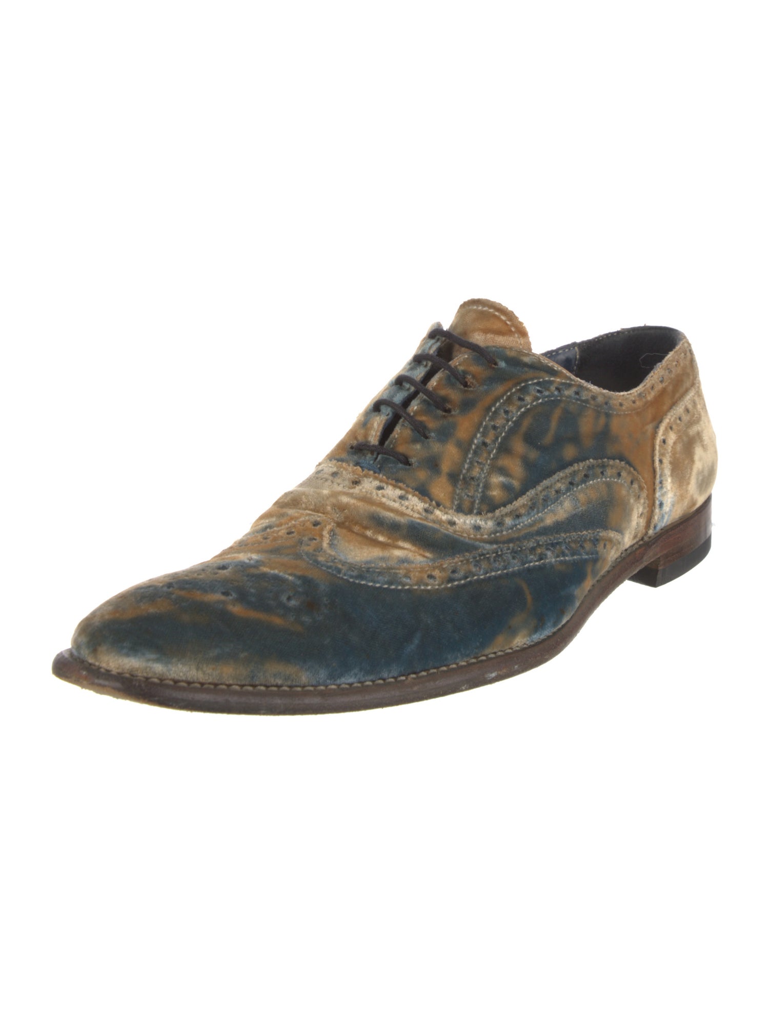 Paul Smith Velvet Printed Brogues