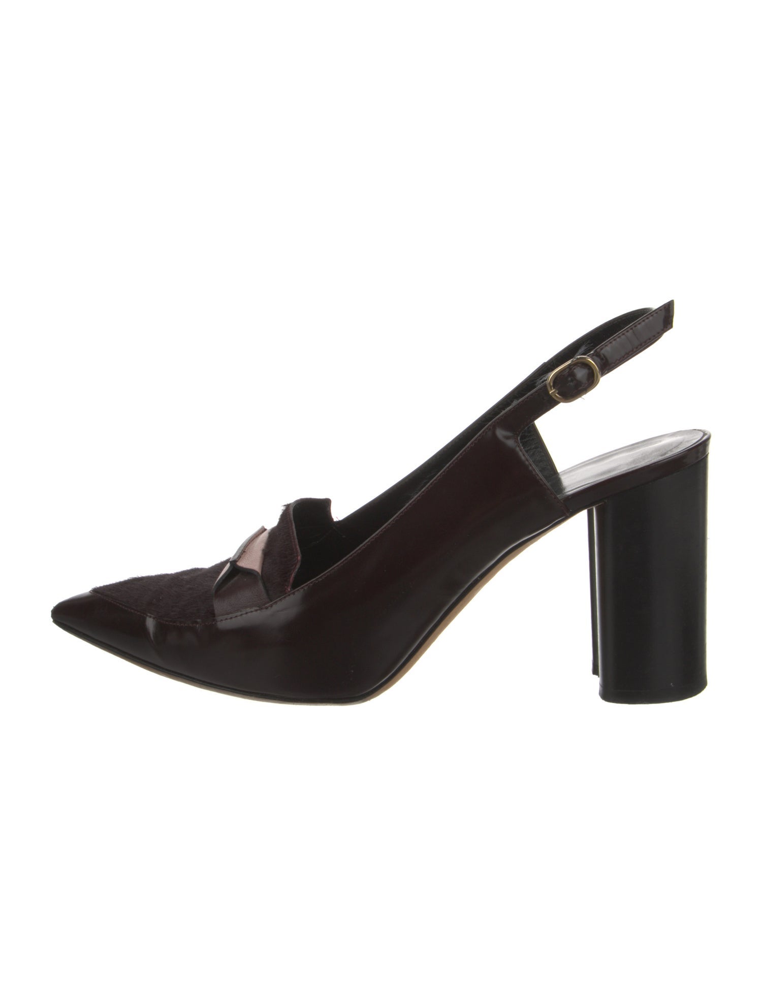 Paul Smith Leather Studded Accents Slingback Pumps