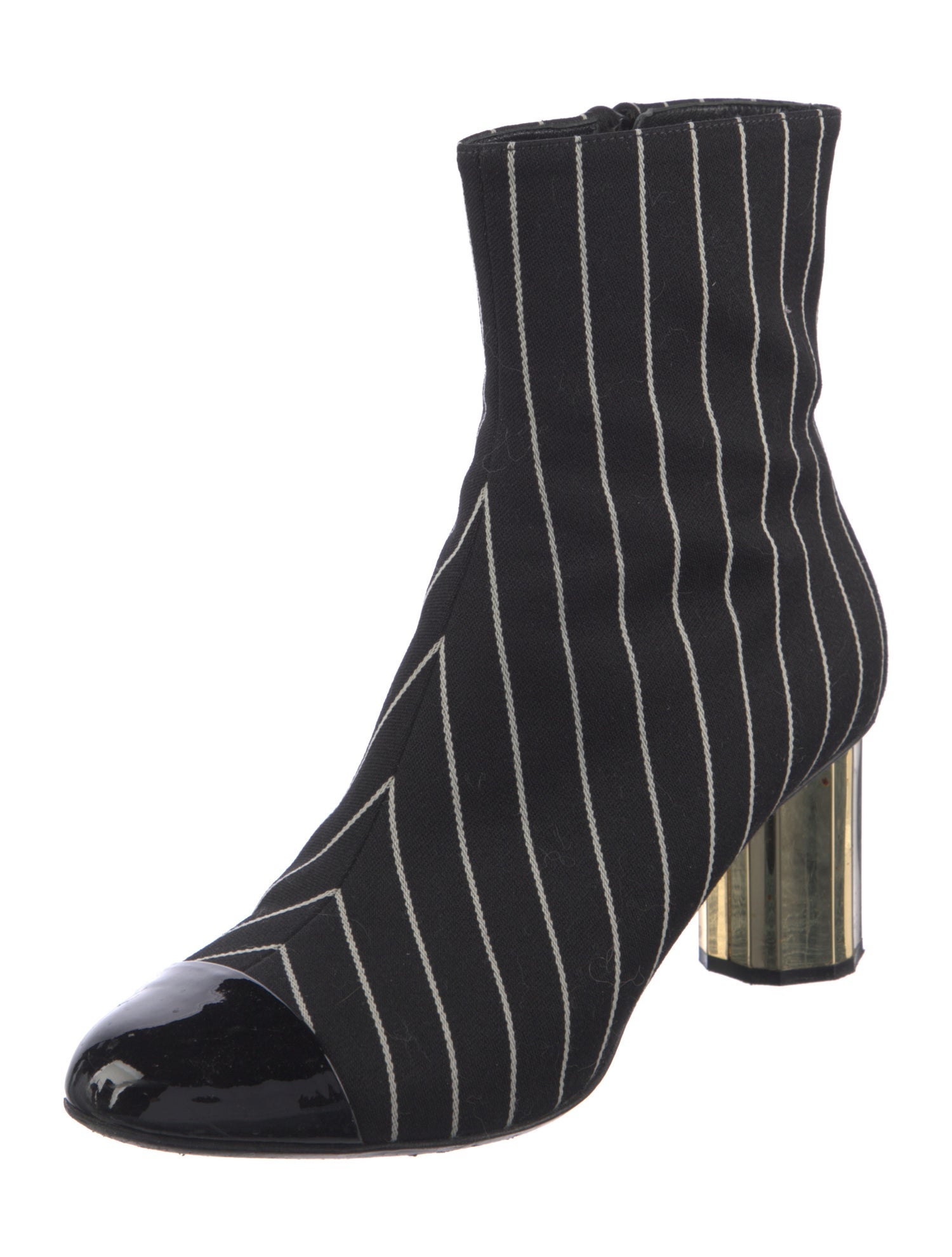 Marco De Vincenzo Striped Sock Boots