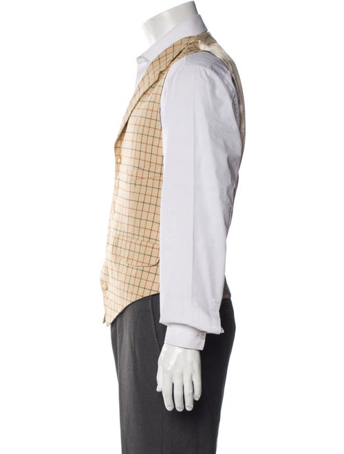 Paul Smith Wool Plaid Print Vest