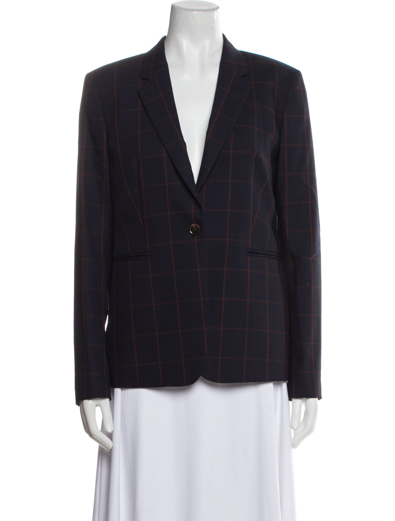 Paul Smith Wool Plaid Print Blazer w/ Tags