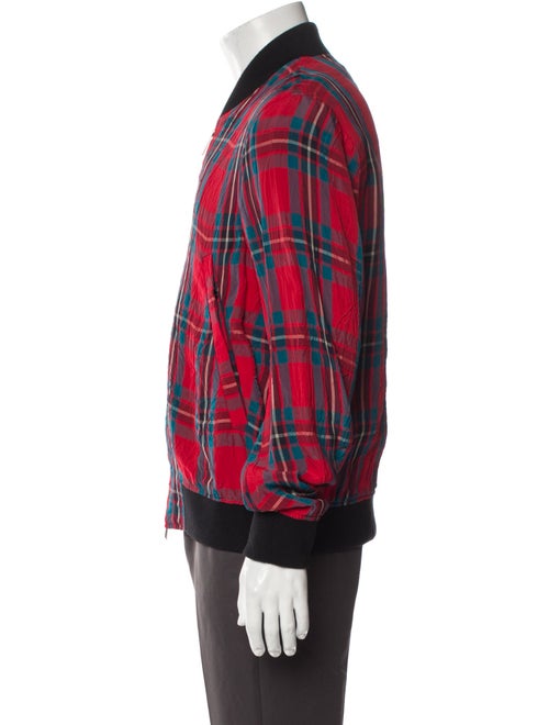 Paul Smith Plaid Print Bomber Jacket