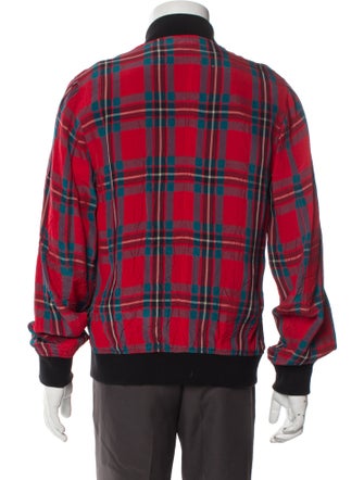 Paul Smith Plaid Print Bomber Jacket