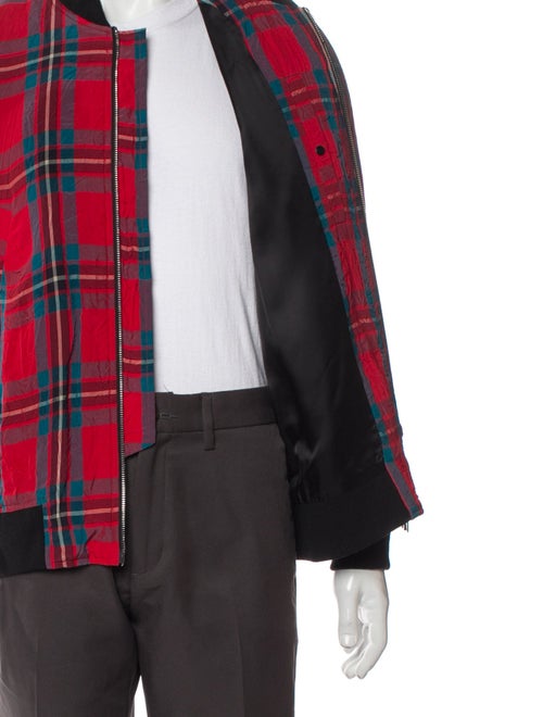 Paul Smith Plaid Print Bomber Jacket