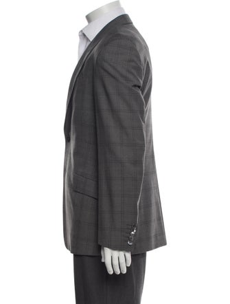 Paul Smith Wool Plaid Print Blazer